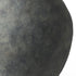23" Gray Oval Distressed Ceramic Floor Vase