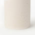 11" Beige And White Color Block Ceramic Cylinder Table Vase