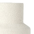 11" Beige And White Color Block Ceramic Cylinder Table Vase