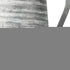 11" Gray and White Abstract Metal Jug Vase