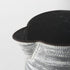 11" Gray and White Abstract Metal Jug Vase
