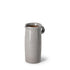 9" Gray Cylinder Ceramic Urns Jars