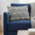 Dark Blue And Beige Lumbar Accent Pillow Cover