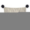 Beige And Midnight Pom Pom Lumbar Accent Pillow Cover