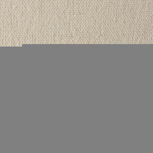 20" Cream And White Striped Canvas Throw Pillow Cover with Embroidery And Pompoms