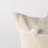 Clouds On Cream Canvas Lumbar Pillow Cover