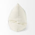 Off White Pillow Cover With Ash Gray Stripes