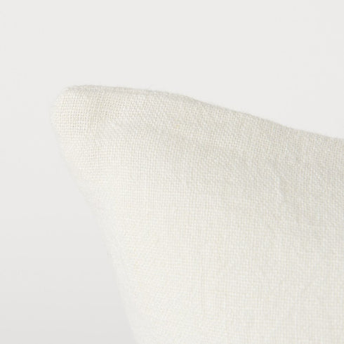 Off White Pillow Cover With Ash Gray Stripes