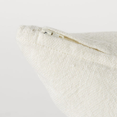 Off White Pillow Cover With Ash Gray Stripes