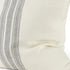 Off White Pillow Cover With Ash Gray Stripes