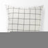 White And Black Grid Square Accent Pillow Cover