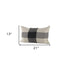 Beige And Black Plaid Pattern Lumbar Throw Pillow Cover