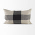 Beige And Black Plaid Pattern Lumbar Throw Pillow Cover