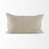 Beige And Black Plaid Pattern Lumbar Throw Pillow Cover