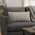 Light Gray Chevron Textured Lumbar Pillow Cover