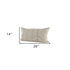 Light Gray Chevron Textured Lumbar Pillow Cover