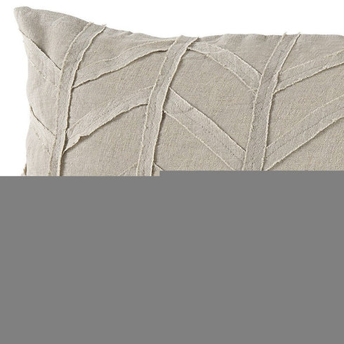 Light Gray Chevron Textured Lumbar Pillow Cover