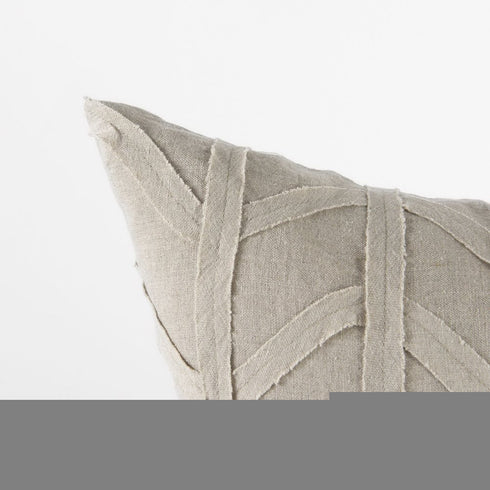 Light Gray Chevron Textured Pillow Cover