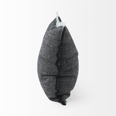 20" Gray Linen Throw Pillow Cover