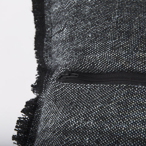 20" Gray Linen Throw Pillow Cover