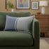 Gray And Blue Color Block Lumbar Pillow Cover