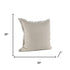 Cream Bordered Pillow Cover
