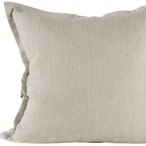 Cream Bordered Pillow Cover