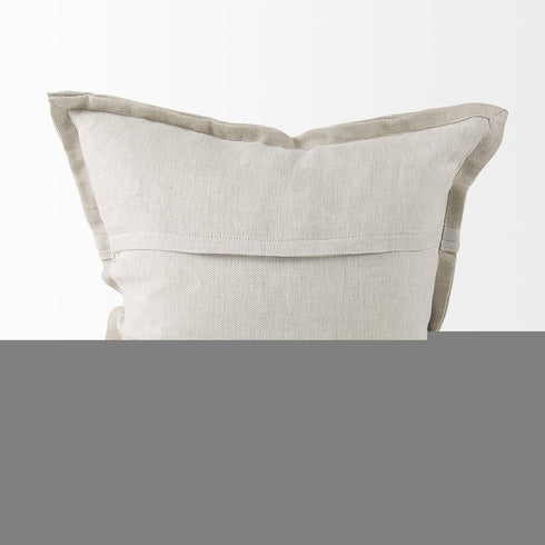 Cream Bordered Pillow Cover