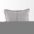 Light Gray Fringed Lumbar Throw Pillow Cover