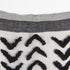 White And Gray Fringed Pillow Cover