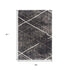 8' X 11' Gray Modern Distressed Lines Area Rug