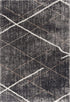8' X 11' Gray Modern Distressed Lines Area Rug