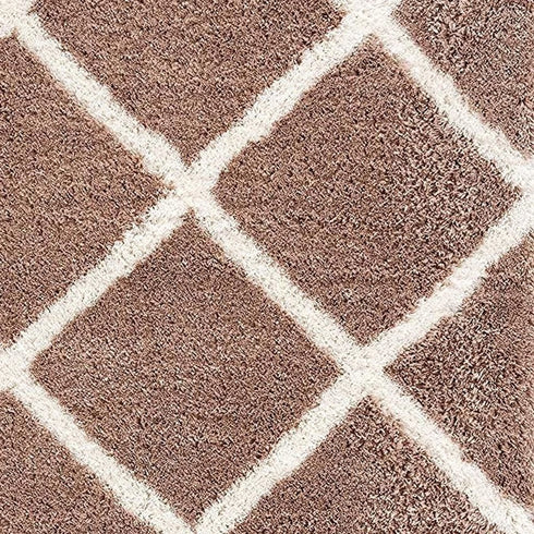 8' X 11' Beige Geometric Area Rug