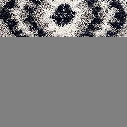 8' X 11' Gray And Navy Boho Chic Area Rug