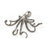 12" Antiqued Silver Resin Octopus Tabletop Sculpture