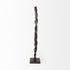 23" Black Metal Round Braided Tabletop Sculpture