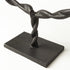 23" Black Metal Round Braided Tabletop Sculpture