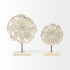 Petite Wood And Metal Floral Decor Piece