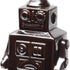 7" Silver Metal Robot Shaped Sculpture