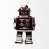 7" Silver Metal Robot Shaped Sculpture