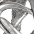 5" Antiqued Silver Resin Faux Antler Decorative Orb