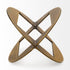 6" Gold Metal Geometric Orb Tabletop Sculpture