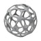 Light Gray Metal Hollow Orb Sculpture