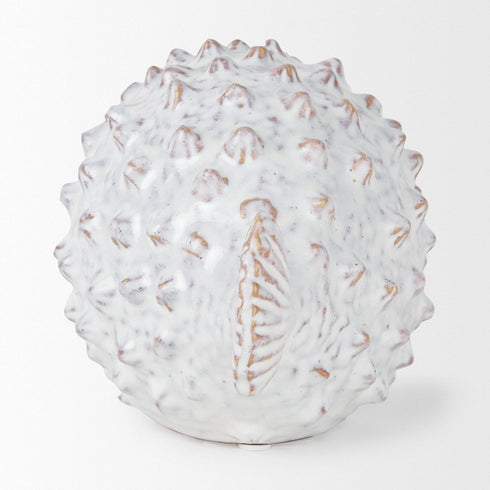 6" White Metal Tabletop Sculpture