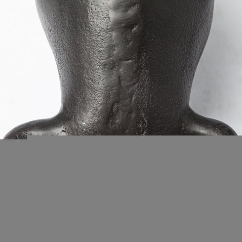 Black Cast Aluminum Raging Bull Decor Piece