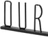 24" Black Metal Our Nest Tabletop Sculpture