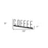 5" Black Metal Coffee Tabletop Sign
