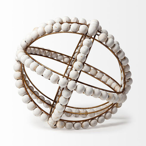 12" White Tabletop Sculpture