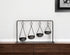 19" Charcoal Metal Vintage Spice Rack Tabletop Sculpture