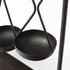 19" Charcoal Metal Vintage Spice Rack Tabletop Sculpture
